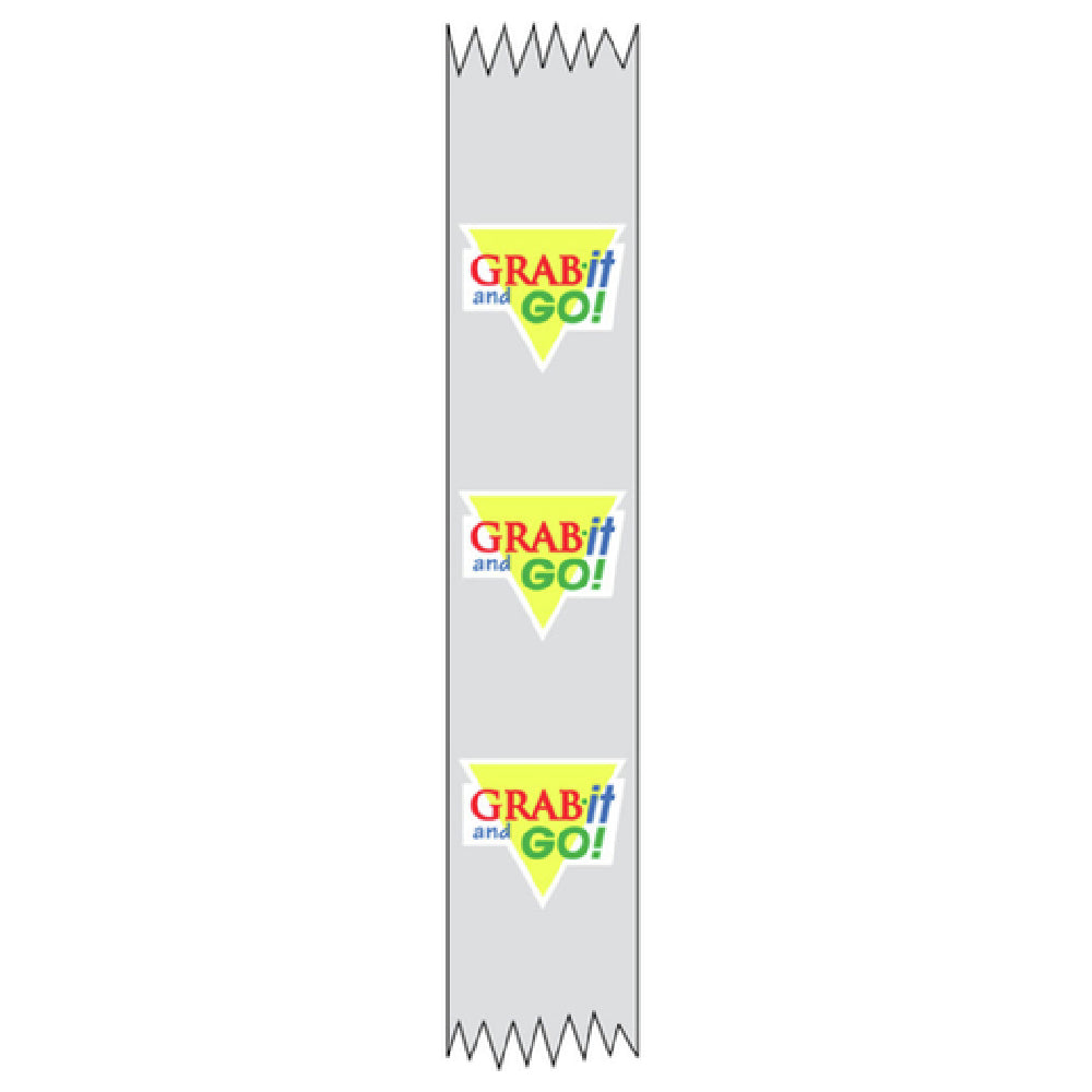 Hubert 67339 - Merchandising Food Tape, "Grab It And Go", 1" X 500' Roll