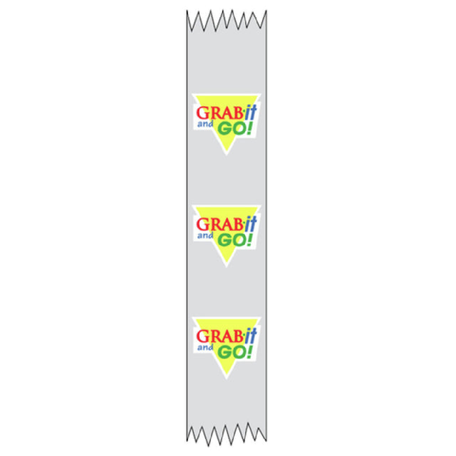Hubert 67339 - Merchandising Food Tape, "Grab It And Go", 1" X 500' Roll