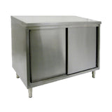 GSW USA CTD-2460S Work Table Cabinet Base With Sliding Doors 60"W X 24"D X 35"H