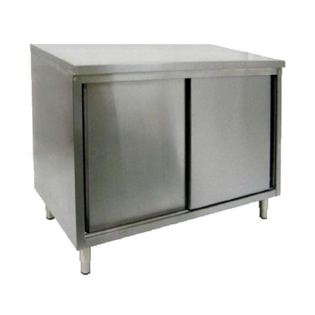 GSW USA CTD-2448S Work Table Cabinet Base With Sliding Doors 48"W X 24"D X 35"H