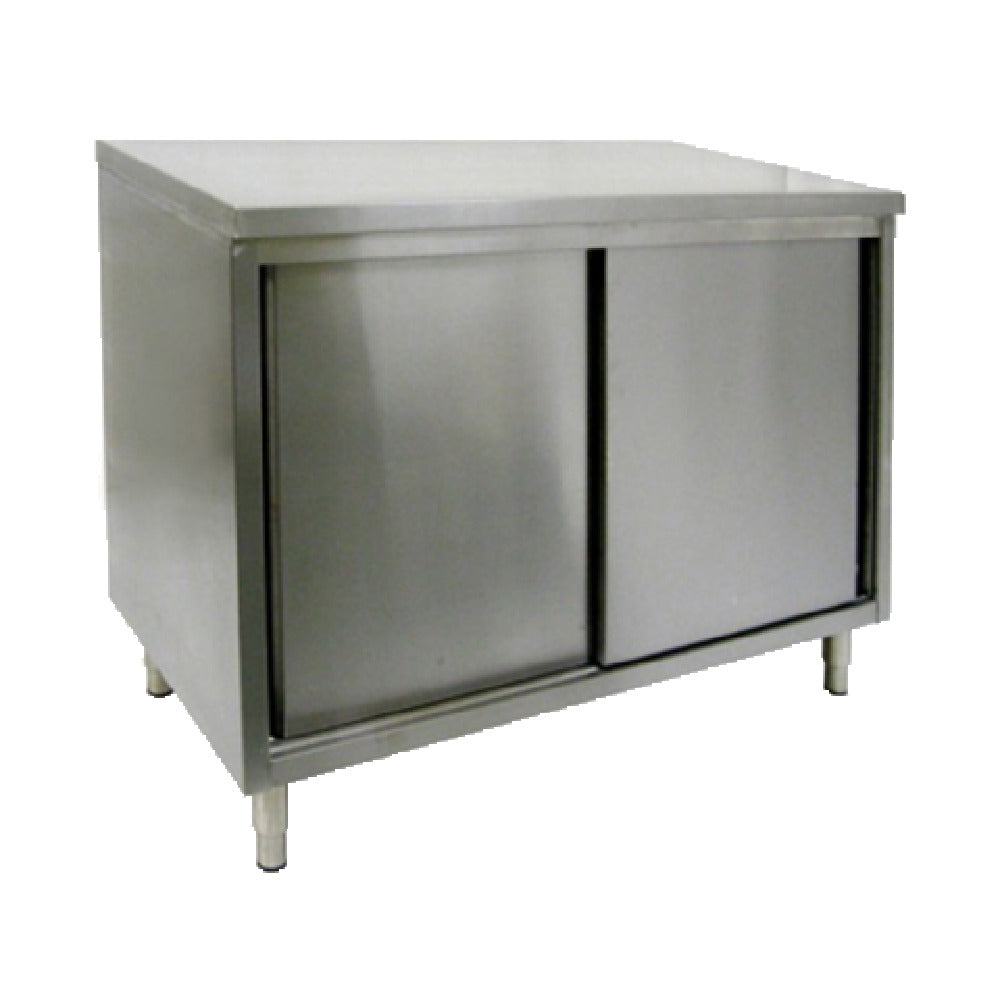 GSW USA CTD-2436S Work Table Cabinet Base With Sliding Doors 36"W X 24"D X 35"H