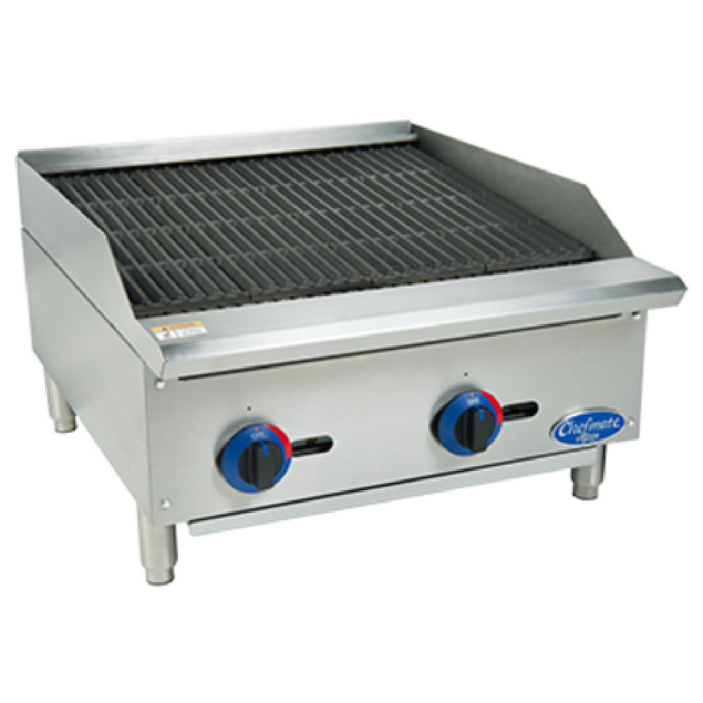 Globe C24CB-SR Chefmate™ 24" Gas Charbroiler 10 Gauge Stainless Steel Radiant