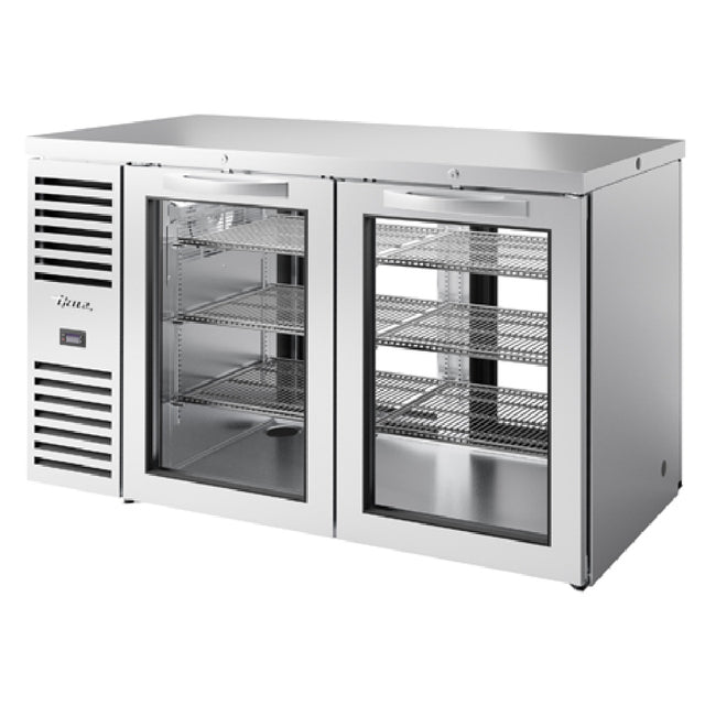 True Refrigeration TBR60-PTSZ1-L-S-GG-GG-1 Refrigerated Back Bar Cooler Pass-thru