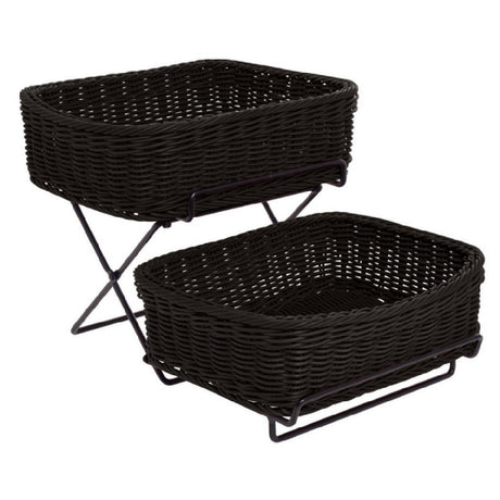 Hubert 19774 - Basket Display Stand, 2-tier, 13" X 18" X 11-1/4"H Overall