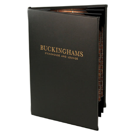 Menu Solutions MAJ120A Menu Cover Holds 5-1/2" X 8-1/2" Inserts Double Panel With 2 Views