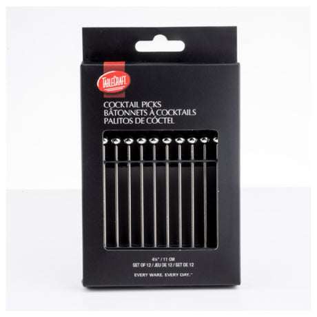 Tablecraft 12255 Cocktail Picks Set Of 120.3125" X 0.3215" X 4.25" 18/8 Stainless Steel