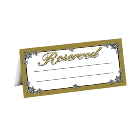 Menu Solutions R2002 "Reserved" Tent 2-5/8" X 5-1/4" Folded With Space For Party's Name