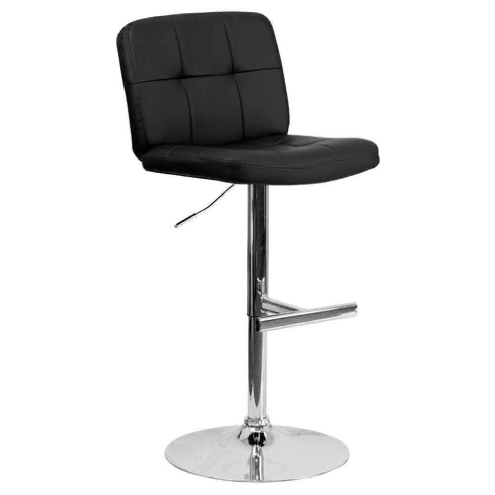 Flash Furniture DS-829-BK-GG Swivel Bar Stool Adjustable Height Contemporary Style