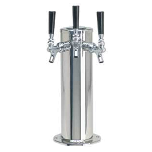 Micro Matic DS-143-PSS Column Draft Beer Tower Countertop 4" Dia. X 13-3/4"H