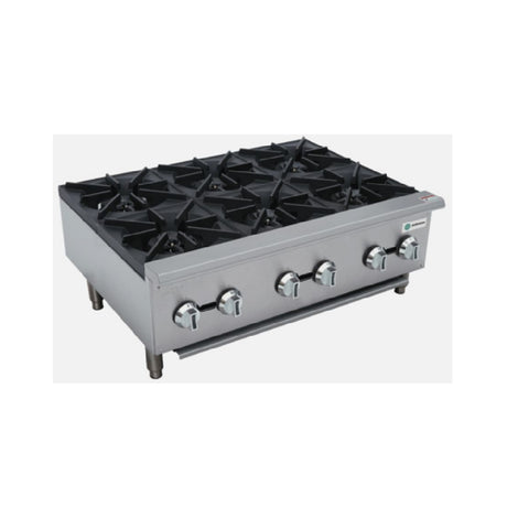 Hurakan By Equip.me HKN-XRCG36-6A - Hurakan Countertop Gas Hot Plate, Natural Gas / Convertible To LPG