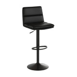 Flash Furniture CH-202071-BK-GG Hughes Bar Stool 300 Lb. Weight Capacity Adjustable Seat Height