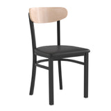 Flash Furniture XU-DG6V5BV-NAT-GG Wright Dining Chair 500 Lb. Weight Capacity