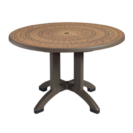 Grosfillex US715037 Aquaba Outdoor Table 48" Dia. Round