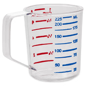 Rubbermaid FG321000CLR - Bouncer® Measuring Cup, 1 Cup - 40°F/-40°C To 212° F/100°C Temperature Range