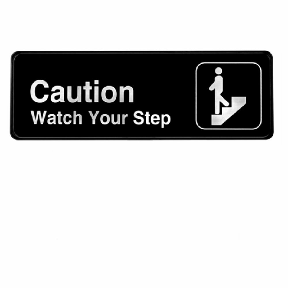 Alpine Industries ALPSGN-26 Sign 9" X 3" "Caution Watch Your Step"