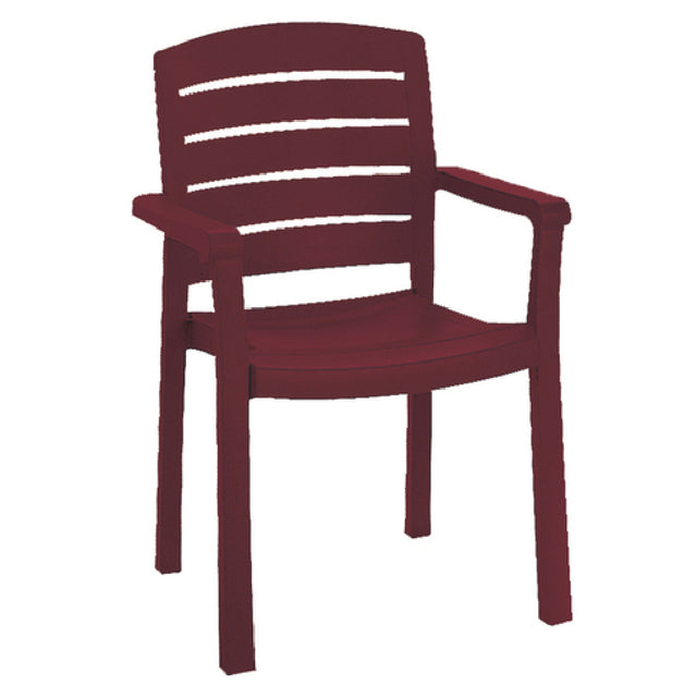 Grosfillex US119067 Acadia Classic Stacking Dining Armchair Designed For Outdoor Use