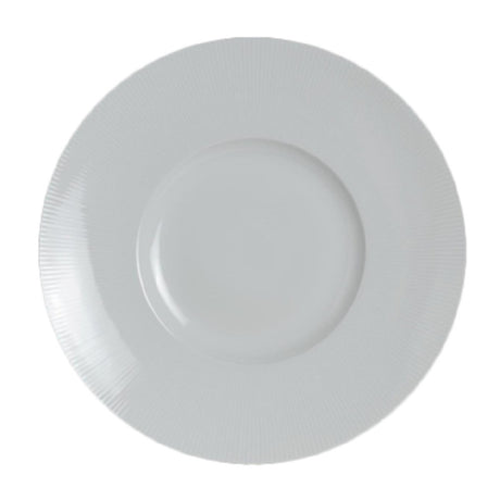 Steelite 6314P1001 Signature Plate 12" Dia. (6-1/4" Well) Round Porcelain