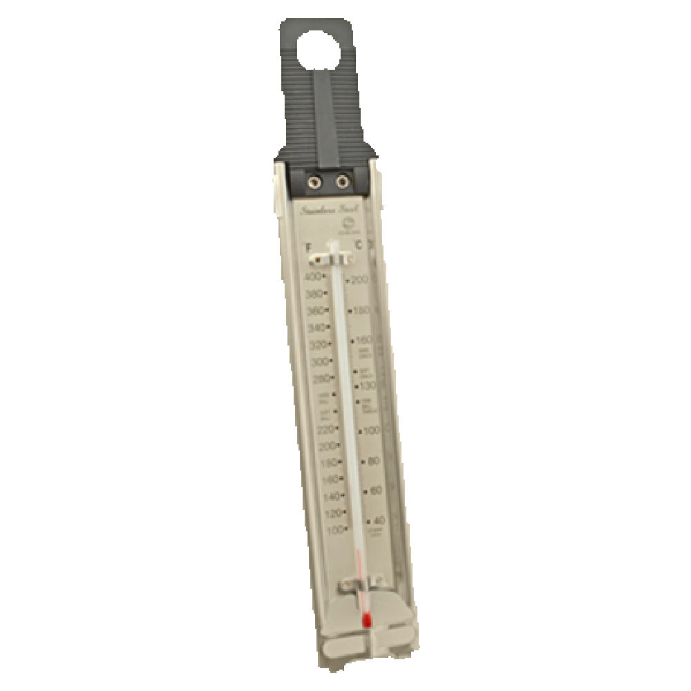 Franklin Machine Products 138-1068 Candy/Fryer Thermometer 12" Long 100° To 400° F Temperature Range