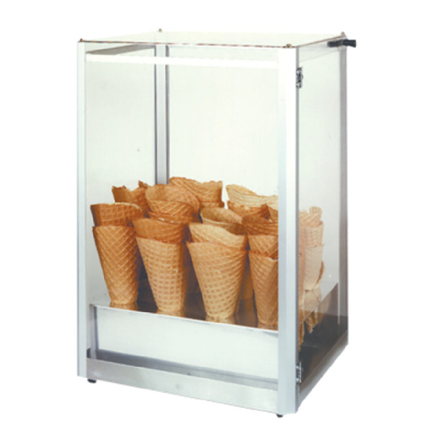 Gold Medal 8211 Giant Waffle Cone Display Case Plexiglas Windows Lexan Top