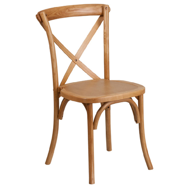 Flash Furniture XU-X-OAK-GG Hercules Series Stackable Chair 400 Lb. Capacity Cross Back