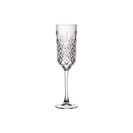Steelite P440356 Flute Glass 6.0 Oz. (H 8-7/8" M 2-1/2" T 2-1/4" B 2-1/2") Soda Lime