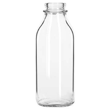 Libbey 92129 Milk Bottle 33-1/2 Oz. (991 Ml) Nostalgic Milk Bottle Shape