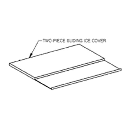 Eagle IC4-48 Replacement Ice Bin Cover 48"W X 24"D For Spec-Bar® Ice Chest