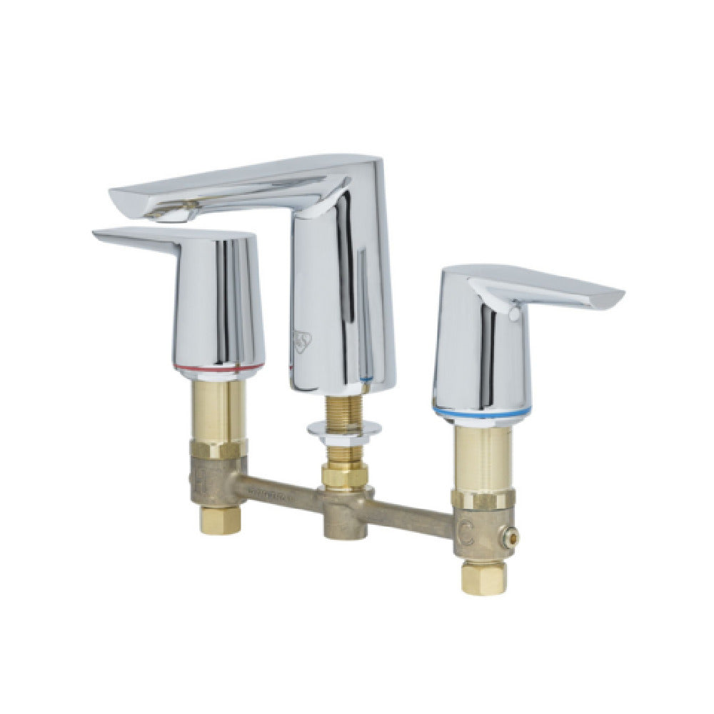 T&S Brass BP-2995 LakeCrest Aesthetic Concealed Widespread Faucet Polished Chrome