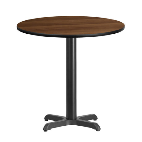 Flash Furniture XU-RD-30-WALTB-T2222-GG Table 30" Dia. X 31-1/8"H Dining Height