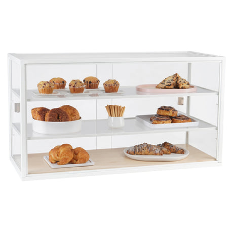 Cal Mil 3695-15 Blonde Display Case 42"W X 17"D X 23"H 3-tier