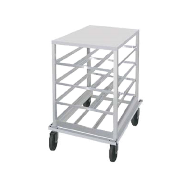 Advance Tabco CR10-54 Can Rack Low-profile Mobile Design With Aluminum Top With Sloped Glides For Automatic Can Retrieval