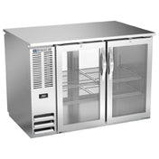 Beverage Air BB48HC-FG-PT-S - Refrigerated Pass-Thru Back Bar Open Food Rated Refrigerator