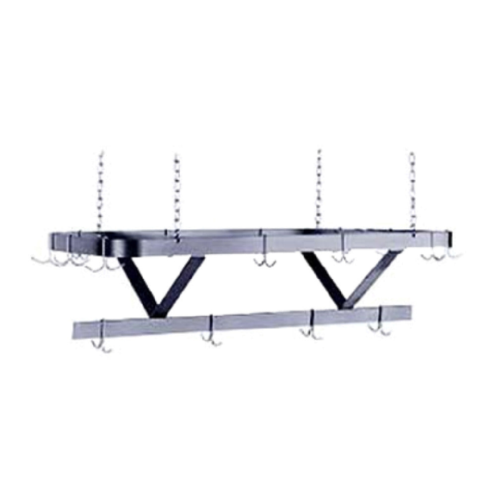 Advance Tabco SC-144 Pot Rack Ceiling Hung Triple Bar Design