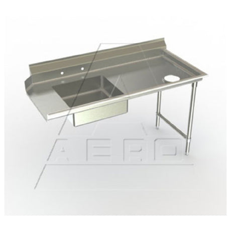 AERO Manufacturing 2SD-R-120 Aerospec™ Soiled Dishtable Straight Design 120"W X 30"D X 43"H