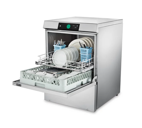 Hobart LXNHB-5 LXn Dishwasher High Temperature Sanitizing Undercounter With 17” Door Opening Height