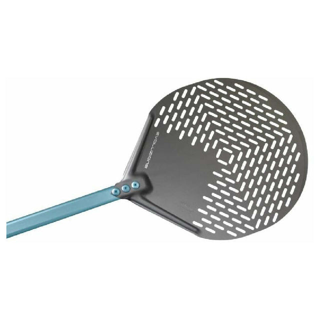 GI Metal E-50F/120 - Perforated Round Pizza Peel, 20" X 47", 70 Overall Length