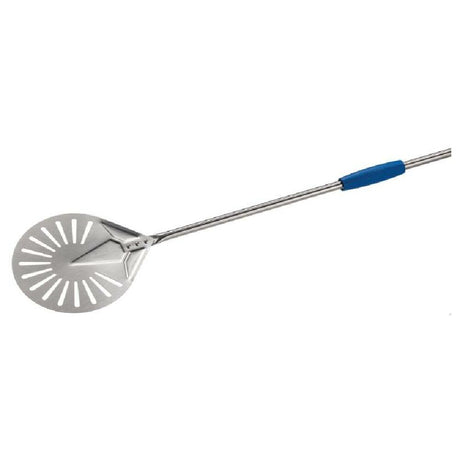 GI Metal I-20FS/120 - Perforated Round Pizza Peel, 8" X 47", 55 Overall Length