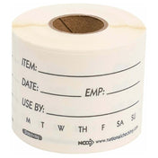 NatlChec DSL23R - Food Rotation Labels, Dissolvable, 2" X 3" Rectangular Labels
