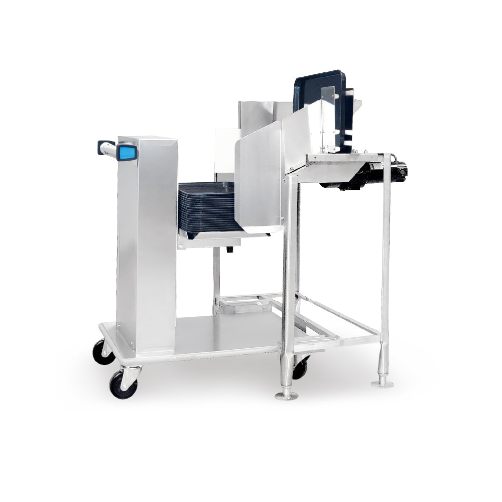 Insinger TRAC-TS Tray Stacker Features Automatic Unloading And Stacking Of Trays