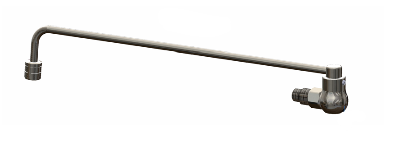 Krowne 13-225L Krowne Commercial Series Wok Faucet Wall Mount 17" Spout