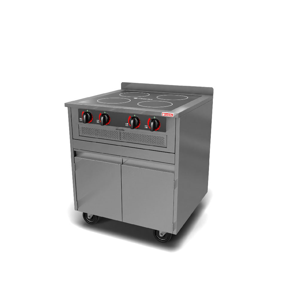 CookTek (Middleby) VIC-9400-CM35-1 - Induction Range, Four Hob, Cart-Mounted