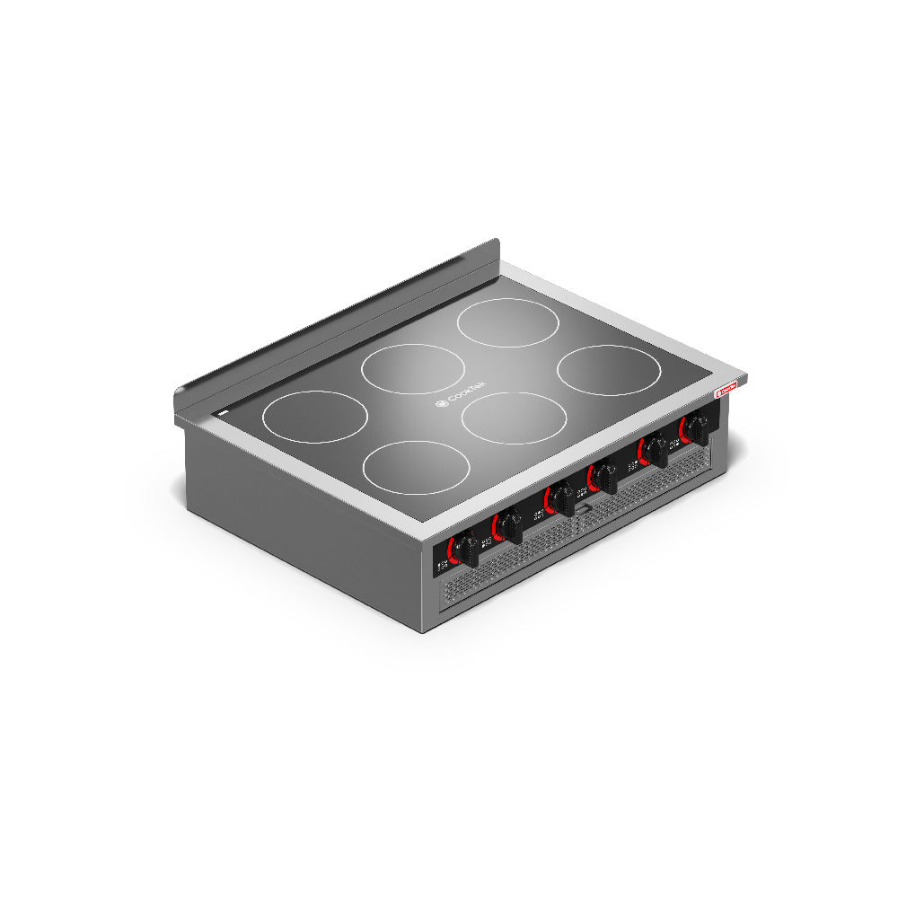 CookTek (Middleby) VIC-9600-CM35-1 - Induction Range, Six Hob, Cart-Mounted