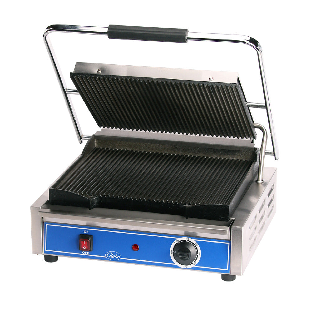 Globe (Middleby) GPG1410 - (QUICK SHIP) (MIDDLEBY ESSENTIALS ITEM) Panini Grill, 14"x10"