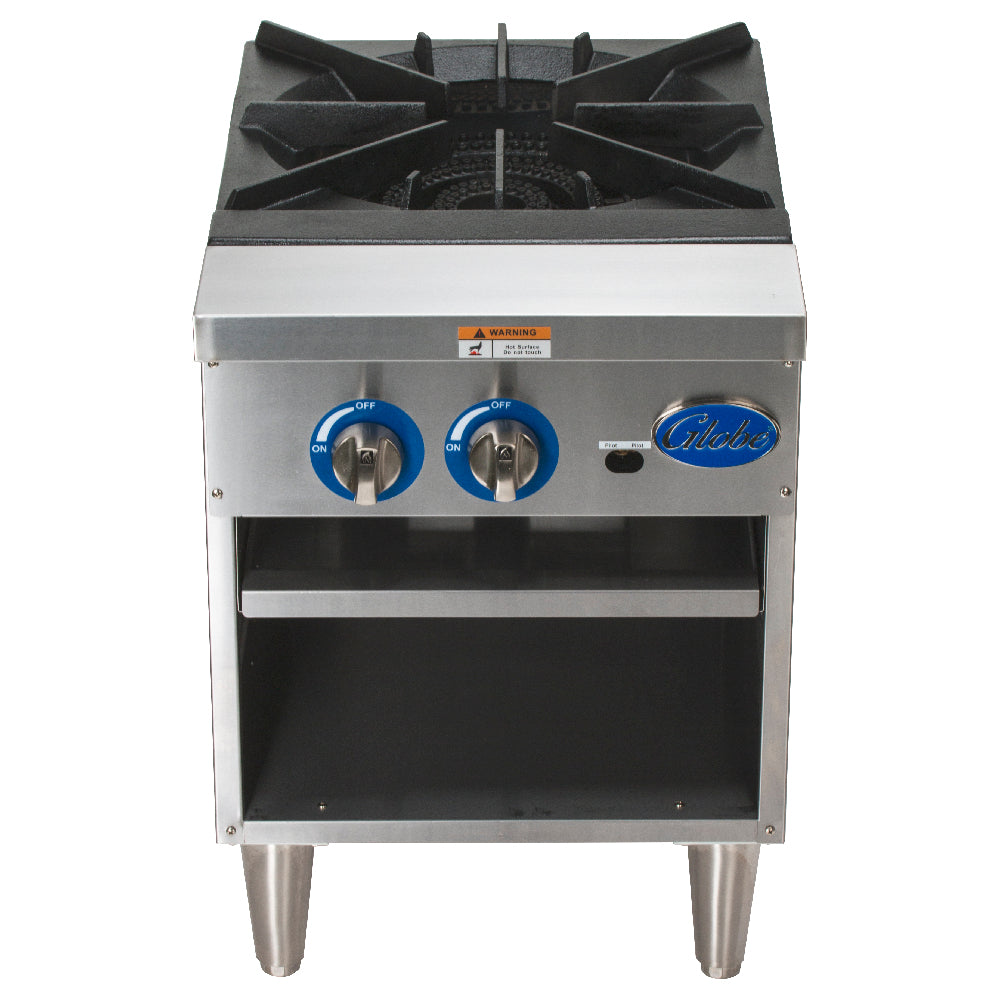 Globe (Middleby) GSP18G - (QUICK SHIP) Stock Pot Range, Gas, Heavy-duty One-piece Cast Iron Grate