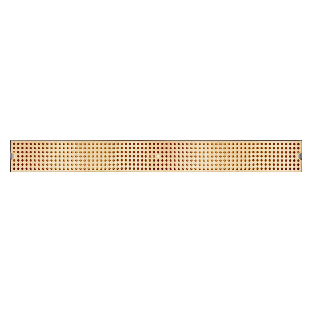 Micro Matic DP-120DSSPVD-36-P Surface Mount Drip Tray 36"W X 5"D X 3/4"H With 3-1/2" Drain Nipple
