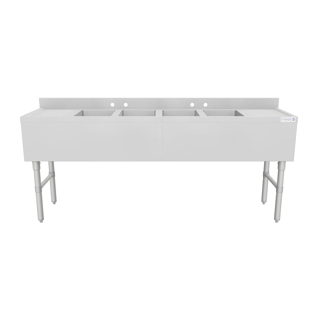 Empura Stainless EB4B101410LR Underbar Sink 3D View