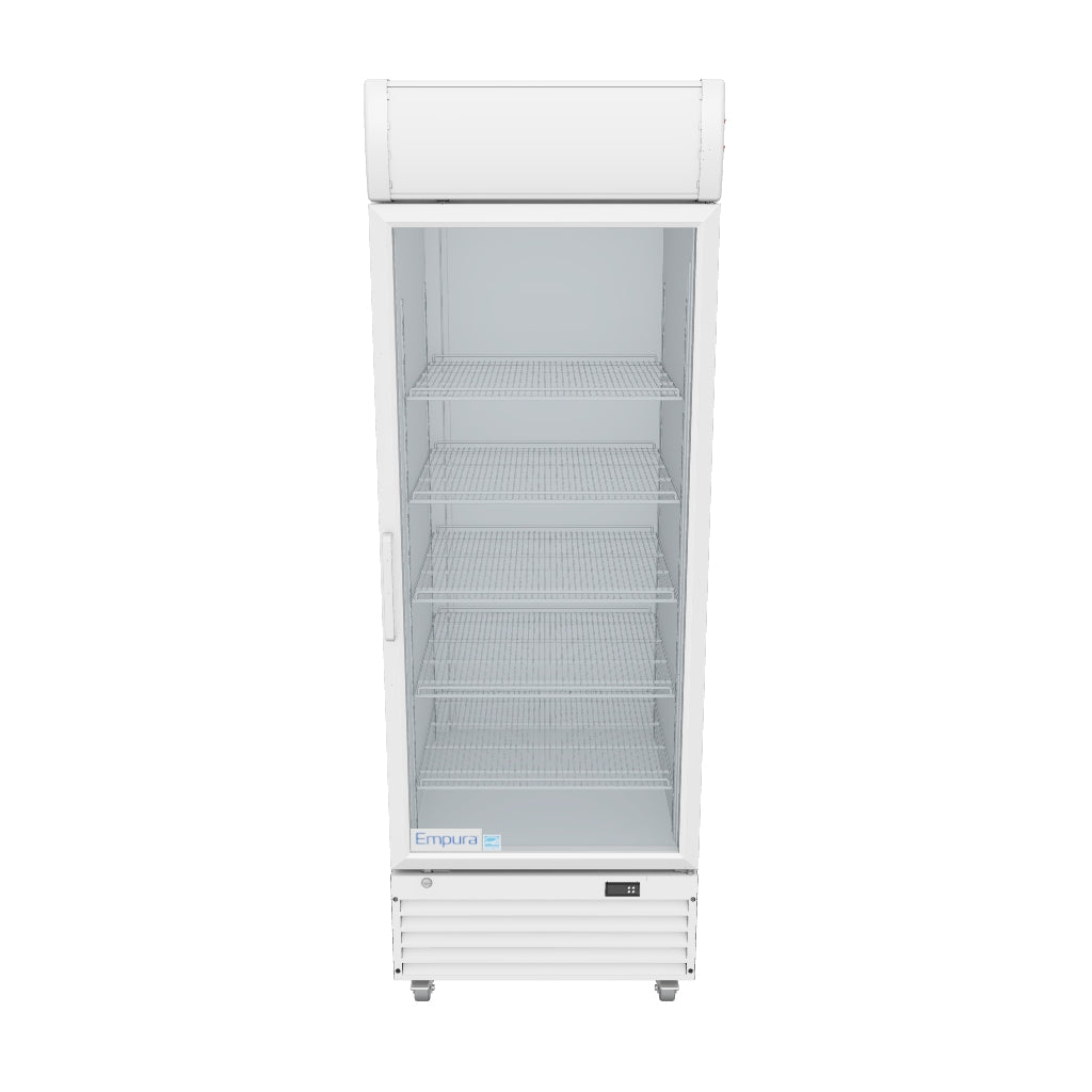 EGM-23W White Swing Glass Door Merchandiser Refrigerator 3D View