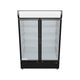 EGM-50B Black Swing Glass 2 Door Merchandiser Refrigerator 3D View