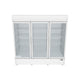 EGM_75W  White Swing Glass 3 Door Merchandiser Refrigerator 3D View