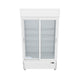 ESM_36W White Sliding Glass 2 Door Merchandiser Refrigerator 3D View